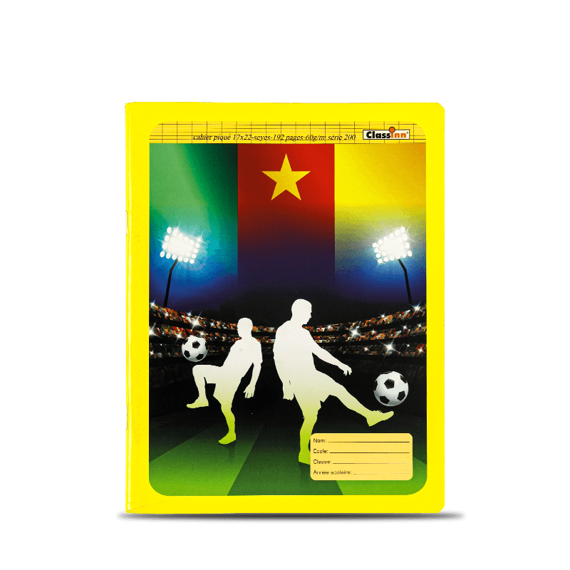 Futbol Desenli Sarı Alıştırma Kitabı
